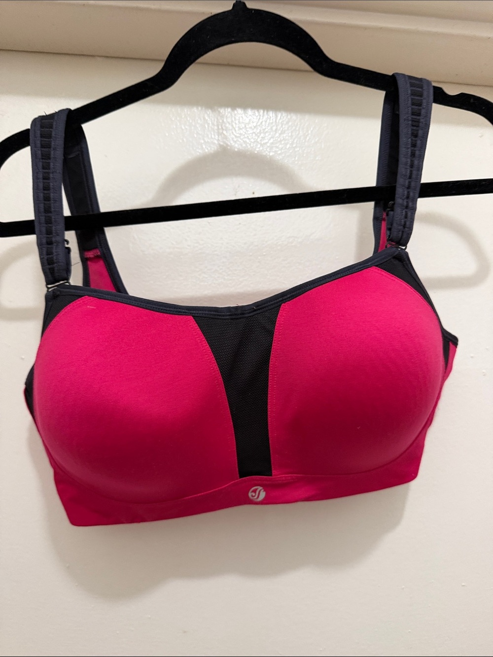 Soma Hot Pink and Black Supportive Sports Bra